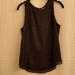 J. Crew Factory Black and Gold Top